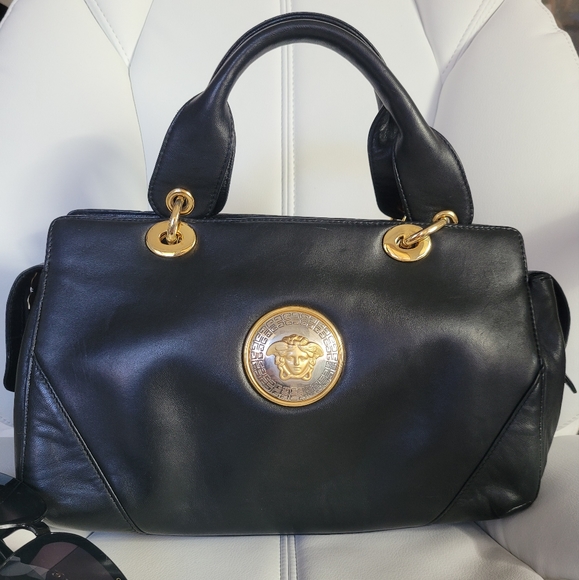 GIANNI VERSACE 1990 Couture Lambskin Leather Handbag - Picture 12 of 13